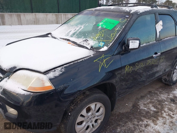 2003 Acura MDX Touring Pkg with VIN 2HNYD18633H548624, listed as a IAAI auction lot 41397092 with 999,999 mi miles. Bid and sale history available at carsss.com. Image 6.