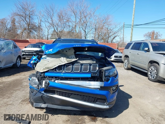 2022 Jeep Compass Limited with VIN 3C4NJDCB7NT185777, listed as a IAAI auction lot 41952891 with 28,820 mi miles and . Bid and sale history available at DreamBid. Image 12.