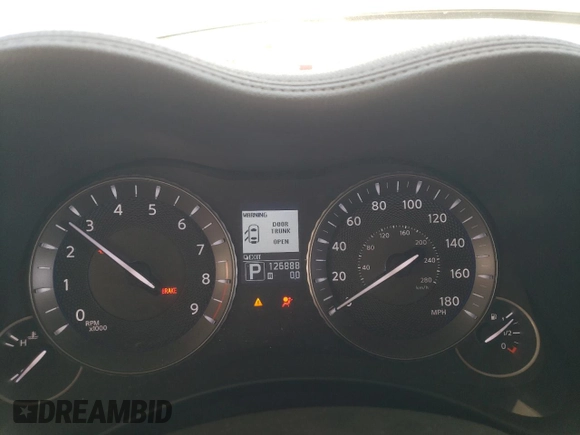 2013 Infiniti M with VIN JN1BY1AP2DM511973, listed as a Copart auction lot 55351815 with 126,888 mi miles and Salvage title. Bid and sale history available at DreamBid. Image 9.
