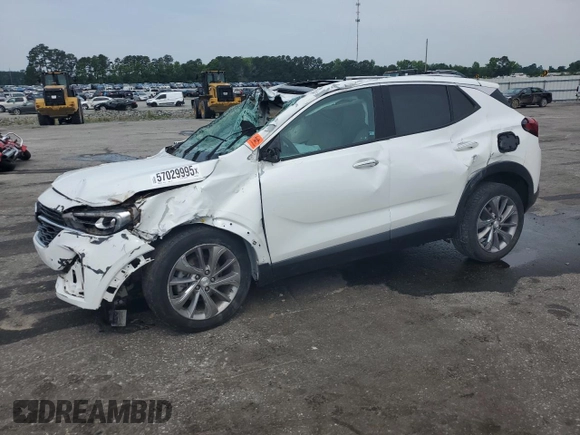 2023 Buick Encore GX Essence with VIN KL4MMFSL1PB007368, listed as a Copart auction lot 57029995 with Not provided miles and Salvage title. Bid and sale history available at DreamBid. Image 1.