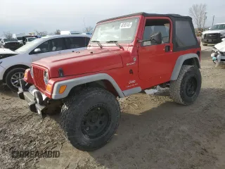 2005 Jeep Wrangler Sport with VIN 1J4FA49SX5P342180, listed as a Copart auction lot 48189145 with 144,438 mi miles and Clean Title. Bid and sale history available at carsss.com. Image 1.