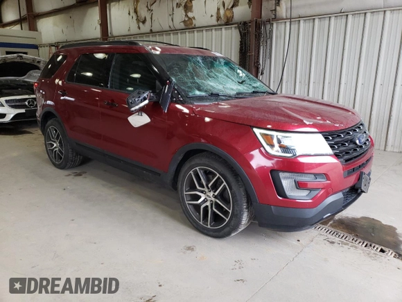 2017 Ford Explorer Sport with VIN 1FM5K8GTXHGB49173, listed as a Copart auction lot 49071435 with 95,966 mi miles and Salvage Title. Bid and sale history available at DreamBid. Image 4.