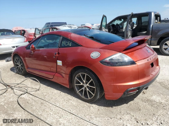 2011 Mitsubishi Eclipse GT with VIN 4A31K3DT7BE001444, listed as a Copart auction lot 74344294 with 0 mi miles and Salvage Title. Bid and sale history available at carsss.com. Image 2.