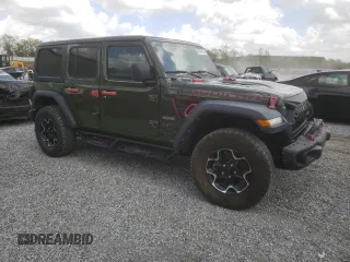 2020 Jeep Wrangler Unlimited Rubicon z VIN 1C4HJXFN9LW315814, wystawiony jako Copart lot #49147855 z przebiegiem 28 902 mil mil oraz Szkoda całkowita • Salvage title. Historia ofert i sprzedaży dostępna na DreamBid. Obrazek 4.