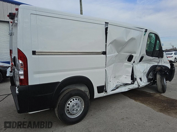 2025 Ram ProMaster Cargo Tradesman with VIN 3C6LRVVG0SE518858, listed as a Copart auction lot 88984475 with 77 mi miles and Clean Title. Bid and sale history available at carsss.com. Image 3.
