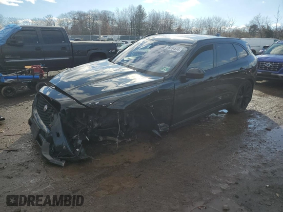 2018 Jaguar F-Pace S with VIN SADCM2FV0JA270717, listed as a Copart auction lot 86084874 with 120,025 mi miles and Salvage title. Bid and sale history available at DreamBid. Image 1.