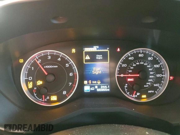2019 Subaru Ascent Premium with VIN 4S4WMAFD1K3427652, listed as a Copart auction lot 44075025 with 66,965 mi miles and Salvage Title. Bid and sale history available at DreamBid. Image 9.