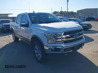 2018 Ford F-150 XL with VIN 1FTEW1E54JFC14504, listed as a IAAI auction lot 41700813 with 92,198 mi miles. Bid and sale history available at carsss.com. Image 1.