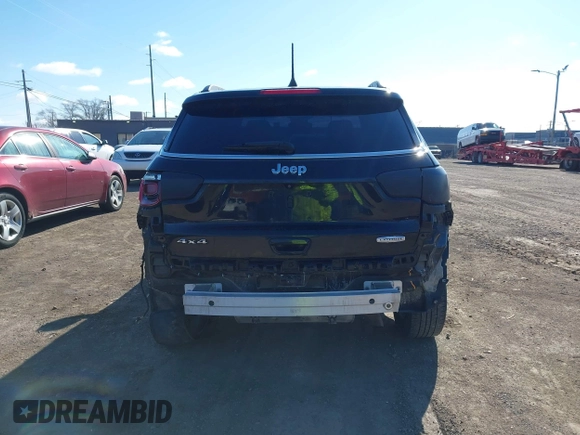 2022 Jeep Compass Latitude with VIN 3C4NJDBB4NT134481, listed as a IAAI auction lot 41973387 with 97,533 mi miles and . Bid and sale history available at DreamBid. Image 16.