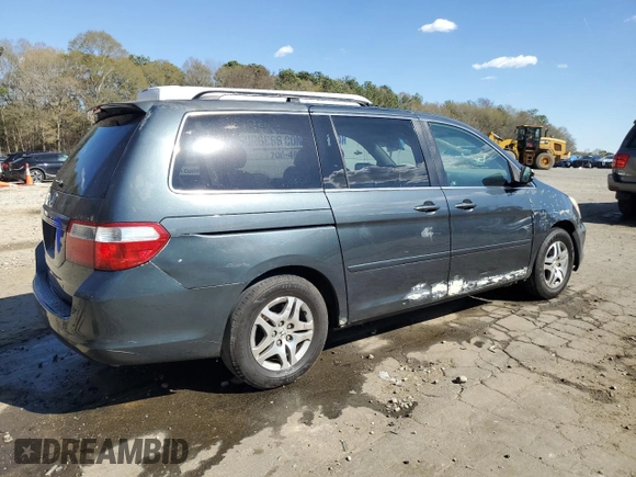2006 Honda Odyssey EX-L with VIN 5FNRL38616B403939, listed as a Copart auction lot 49256925 with 210,908 mi miles and Salvage Title. Bid and sale history available at carsss.com. Image 3.