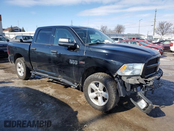 2014 Ram 1500 Express with VIN 1C6RR7KT1ES343691, listed as a Copart auction lot 45643425 with 167,547 mi miles and Salvage Title. Bid and sale history available at carsss.com. Image 4.
