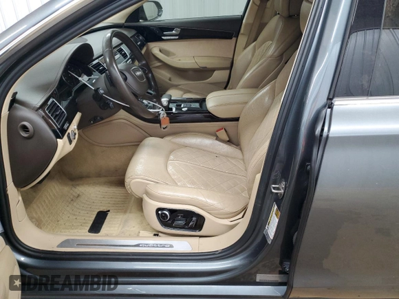 2016 Audi A8 L 4.0T Sport with VIN WAU43AFD5GN010106, listed as a Copart auction lot 48551645 with 154,079 mi miles and Clean Title. Bid and sale history available at carsss.com. Image 7.