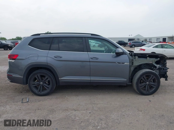 2021 Volkswagen Atlas SE with VIN 1V2NR2CA4MC529207, listed as a IAAI auction lot 42265026 with 53,185 mi miles and . Bid and sale history available at DreamBid. Image 14.