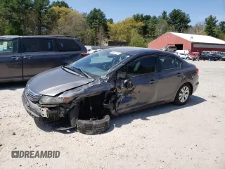 2012 Honda Civic LX with VIN 2HGFB2F53CH583118, listed as a Copart auction lot 55111215 with 133,760 mi miles and Clean Title. Bid and sale history available at DreamBid. Image 1.