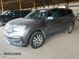 2021 Honda Pilot EX z VIN 5FNYF5H33MB019453, wystawiony jako Copart lot #54769055 z przebiegiem 89 686 mil mil oraz Szkoda całkowita • Salvage title. Historia ofert i sprzedaży dostępna na DreamBid. Obrazek 1.