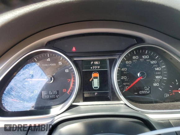 2013 Audi Q7 3.0T Premium Plus with VIN WA1LGAFE6DD005441, listed as a Copart auction lot 53066605 with 109,952 mi miles and Clean Title. Bid and sale history available at carsss.com. Image 9.