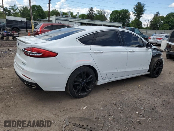 2020 Ford Fusion Titanium with VIN 3FA6P0D96LR152177, listed as a Copart auction lot 56161505 with 87,584 mi miles and Salvage title. Bid and sale history available at DreamBid. Image 3.