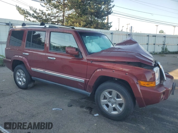 2008 Jeep Commander Overland with VIN 1J8HG68288C111423, listed as a Copart auction lot 66381584 with 191,527 mi miles and Salvage Title. Bid and sale history available at carsss.com. Image 4.