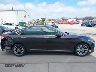 2015 Hyundai Genesis 3.8L with VIN KMHGN4JE3FU023383, listed as a IAAI auction lot 41865758 with 159,435 mi miles. Bid and sale history available at carsss.com. Image 14.
