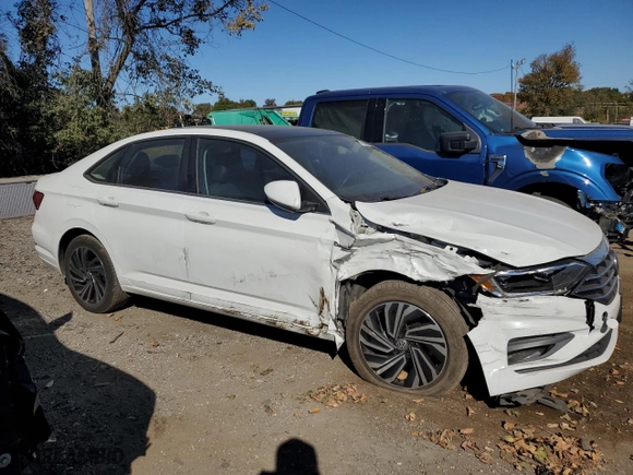 2021 Volkswagen Jetta SEL Premium with VIN 3VWG57BU0MM049580, listed as a Copart auction lot 76964054 with 78,019 mi miles and Salvage Title. Bid and sale history available at carsss.com. Image 4.