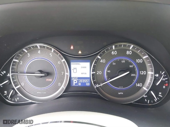 2012 Infiniti QX56 7-passenger with VIN JN8AZ2NE1C9017551, listed as a IAAI auction lot 41828339 with 203,551 mi miles. Bid and sale history available at carsss.com. Image 7.