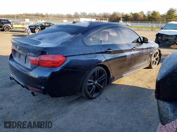 2015 BMW 4 Series 435i with VIN WBA4B1C51FG241555, listed as a Copart auction lot 82226744 with 94,350 mi miles and Salvage Title. Bid and sale history available at DreamBid. Image 3.