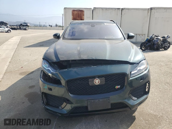 2017 Jaguar F-Pace S with VIN SADCM2BV6HA098113, listed as a Copart auction lot 61690495 with 54,500 mi miles and Salvage title. Bid and sale history available at DreamBid. Image 5.