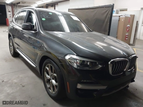 2020 BMW X3 sDrive30i with VIN 5UXTY3C05L9D14540, listed as a IAAI auction lot 41513178 with 58,229 mi miles. Bid and sale history available at carsss.com. Image 1.