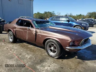 1969 Ford Mustang с VIN 0T01F114848, выставлен на аукционе Copart как лот 47649415 с пробегом Не указан миль и Списание • Salvage title. История ставок и продаж доступна на DreamBid. Изображение 4.