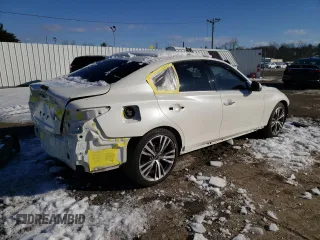 2021 Infiniti Q50 Signature Edition z VIN JN1EV7CR7MM751141, wystawiony jako Copart lot #44447575 z przebiegiem 44 359 mil mil oraz Szkoda całkowita • Salvage title. Historia ofert i sprzedaży dostępna na DreamBid. Obrazek 3.