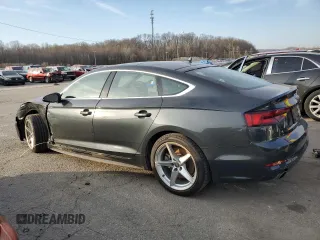 2018 Audi A5 Sportback Premium Plus with VIN WAUENCF59JA052750, listed as a Copart auction lot 46313864 with 70,286 mi miles. Bid and sale history available at carsss.com. Image 2.