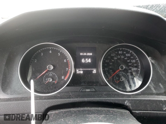 2019 Volkswagen Golf SportWagen S with VIN 3VWY57AU2KM511902, listed as a Copart auction lot 39663514 with 22,742 mi miles. Bid and sale history available at carsss.com. Image 9.