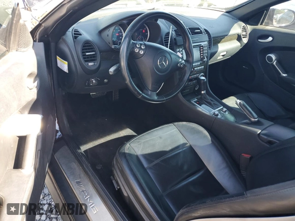 2007 Mercedes-Benz SLK-Class 5.5L AMG with VIN WDBWK73F67F150682, listed as a Copart auction lot 69413164 with 109,198 mi miles and Salvage Title. Bid and sale history available at carsss.com. Image 8.