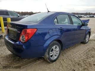 2012 Chevrolet Sonic LT with VIN 1G1JC5SB2C4198903, listed as a Copart auction lot 80840824 with 74,792 mi miles and Salvage Title. Bid and sale history available at carsss.com. Image 3.