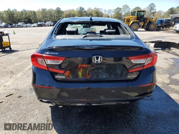 2018 Honda Accord Sedan Sport 1.5T with VIN 1HGCV1F37JA020460, listed as a Copart auction lot 49232435 with 163,570 mi miles and Salvage Title. Bid and sale history available at carsss.com. Image 6.