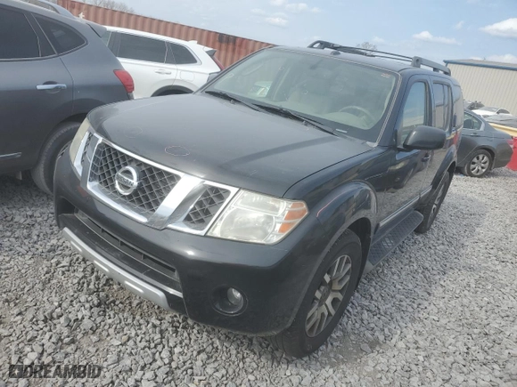 2010 Nissan Pathfinder SE with VIN 5N1AR1NN3AC627016, listed as a Copart auction lot 47643135 with 185,273 mi miles and Salvage Title. Bid and sale history available at carsss.com. Image 1.