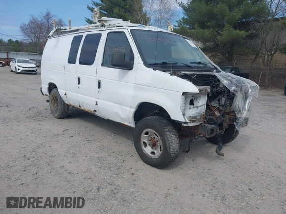 2011 Ford Econoline Cargo Commercial with VIN 1FTNE2EL0BDB36890, listed as a IAAI auction lot 42049933 with Not Provided miles. Bid and sale history available at carsss.com. Image 1.