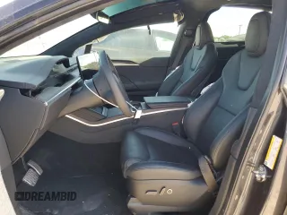 2023 Tesla Model X with VIN 7SAXCDE5XPF422163, listed as a Copart auction lot 52573185 with Not Provided miles and Salvage Title. Bid and sale history available at DreamBid. Image 7.