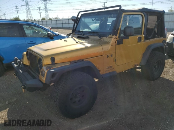 2003 Jeep Wrangler X with VIN 1J4FA39S73P348154, listed as a Copart auction lot 73611224 with 168,404 mi miles and Clean Title. Bid and sale history available at carsss.com. Image 1.