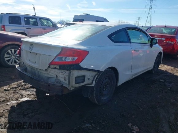 2012 Honda Civic Cpe LX with VIN 2HGFG3B54CH564669, listed as a IAAI auction lot 41680165 with 82,502 mi miles. Bid and sale history available at carsss.com. Image 4.