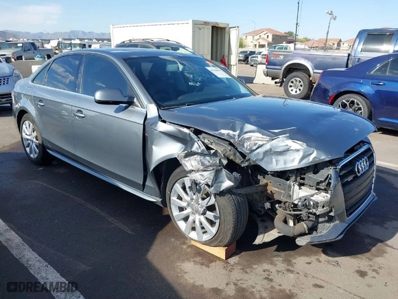2015 Audi A4 Premium with VIN WAUBFAFL0FN043664, listed as a IAAI auction lot 41944087 with 161,608 mi miles. Bid and sale history available at carsss.com. Image 1.