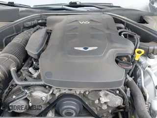 2019 Genesis G80 3.8L with VIN KMTFN4JE5KU327178, listed as a IAAI auction lot 41577373 with 57,032 mi miles. Bid and sale history available at carsss.com. Image 10.