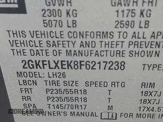2015 GMC Terrain SLT with VIN 2GKFLXEK8F6217238, listed as a IAAI auction lot 41953463 with 209,053 mi miles and . Bid and sale history available at carsss.com. Image 9.