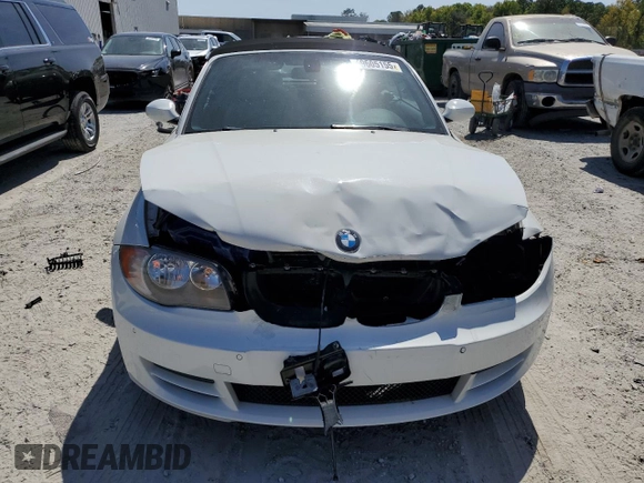 2008 BMW 1 Series 128i with VIN WBAUN13508VH77566, listed as a Copart auction lot 49605155 with 66,885 mi miles and Salvage Title. Bid and sale history available at DreamBid. Image 5.