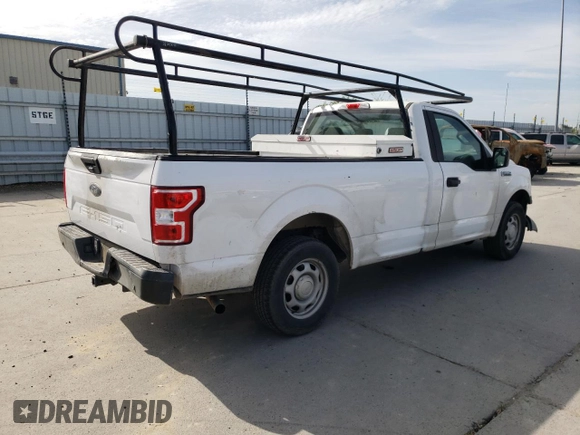 2020 Ford F-150 XL with VIN 1FTMF1CB3LKD51612, listed as a Copart auction lot 52724055 with 147,261 mi miles and Salvage title. Bid and sale history available at DreamBid. Image 3.