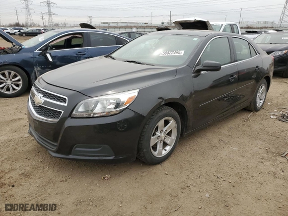 2013 Chevrolet Malibu LS with VIN 1G11B5SA0DF234958, listed as a Copart auction lot 50822495 with 0 mi miles and Salvage Title. Bid and sale history available at carsss.com. Image 1.