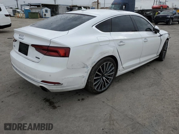 2019 Audi A5 Sportback Premium Plus with VIN WAUBNCF57KA035997, listed as a Copart auction lot 54532465 with 66,353 mi miles and Salvage Title. Bid and sale history available at carsss.com. Image 3.
