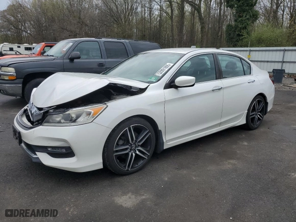 2016 Honda Accord Sedan Sport with VIN 1HGCR2F56GA132414, listed as a Copart auction lot 52891895 with 107,688 mi miles and Salvage Title. Bid and sale history available at carsss.com. Image 1.