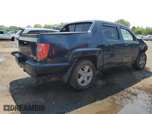2010 Honda Ridgeline RTL with VIN 5FPYK1F5XAB004153, listed as a Copart auction lot 59710535 with Not provided miles and Salvage title. Bid and sale history available at DreamBid. Image 3.