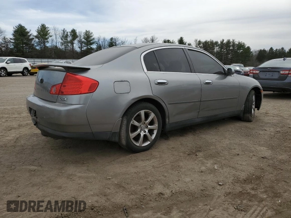 2004 Infiniti G35 w/Leather with VIN JNKCV51F04M708177, listed as a Copart auction lot 53630535 with 148,682 mi miles and Clean Title. Bid and sale history available at DreamBid. Image 3.